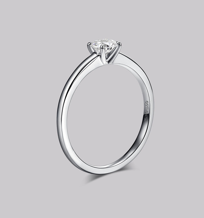 Apm Monaco Bague Diamant Solitaire Rond (0.25ct)