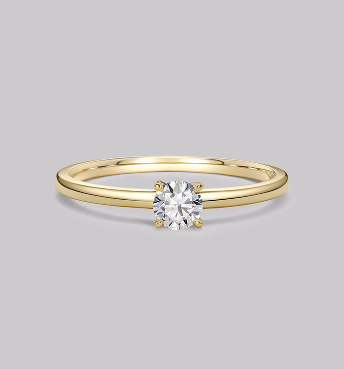 apm monaco Bague Diamant Solitaire Rond (0.25ct)