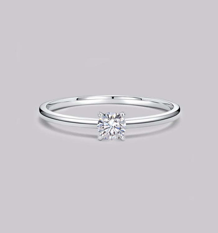 apm monaco Bague Diamant Solitaire Rond (0.25ct)