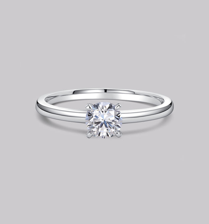 apm monaco Bague Diamant Solitaire Rond (0.50ct)