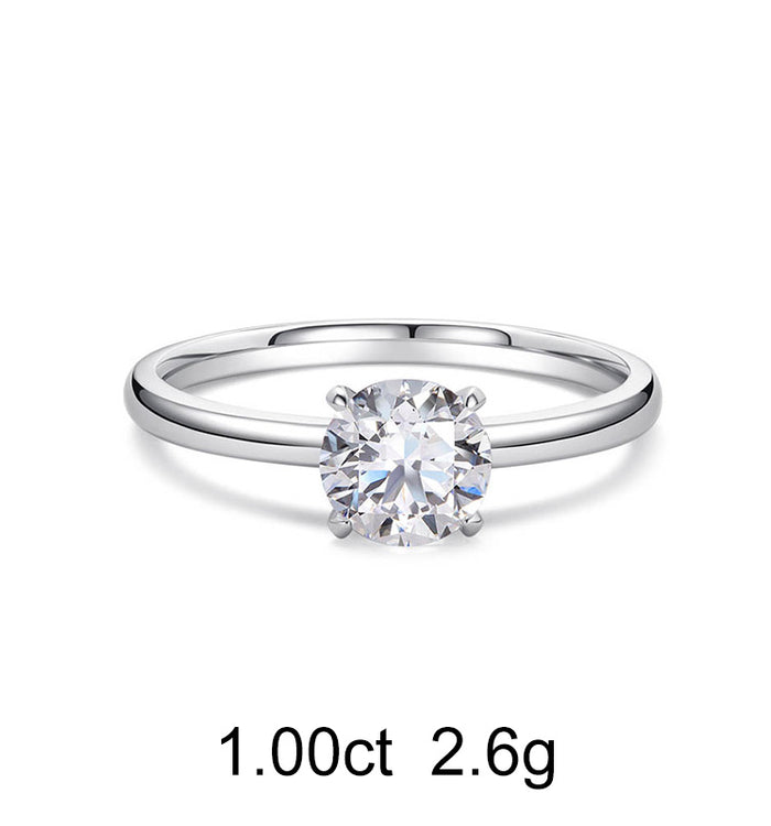 Apm Monaco Bague Diamant Solitaire Rond (1ct)