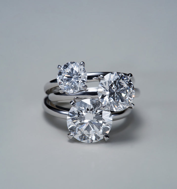 Apm Monaco Bague Diamant Solitaire Rond (3ct)