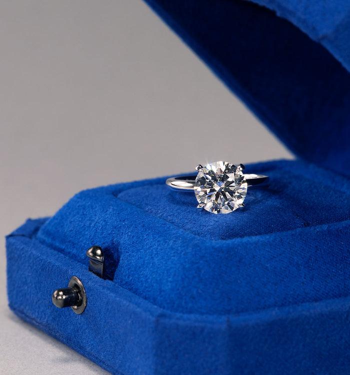 Apm Monaco Bague Diamant Solitaire Rond (3ct)