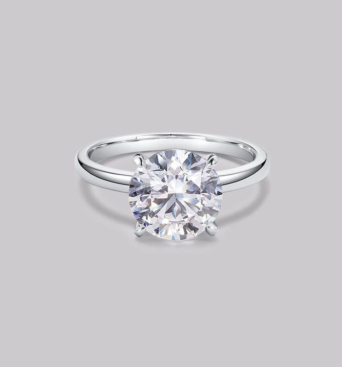 apm monaco Bague Diamant Solitaire Rond (3ct)