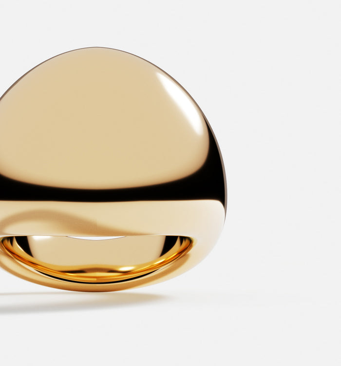 Apm Monaco Bague Dôme Argent Pur 999