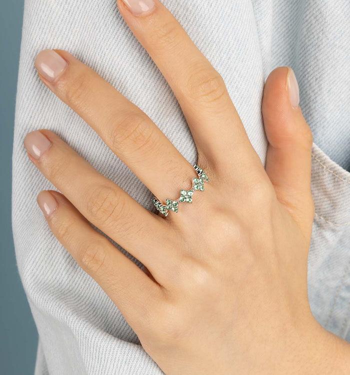 Apm Monaco Bague Éclat Vert Pastel