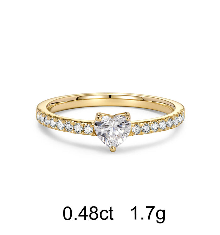 Apm Monaco Bague Pavé Diamant Cœur (0.48ct)