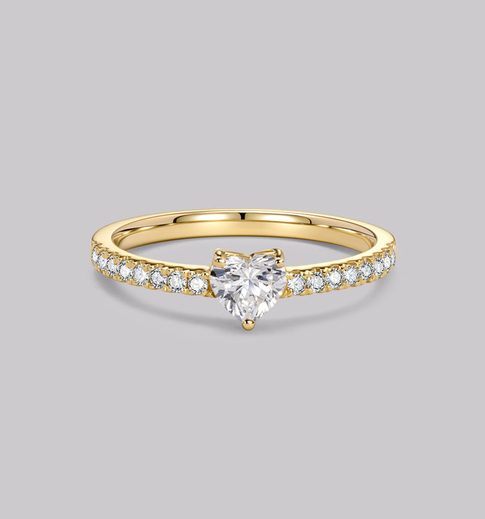 apm monaco Bague Pavé Diamant Cœur (0.48ct)