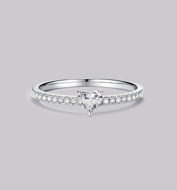 apm monaco Bague Pavé Diamant Cœur (0.48ct)