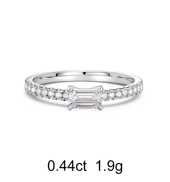 Apm Monaco Bague Pavé Diamant Émeraude (0.44ct)
