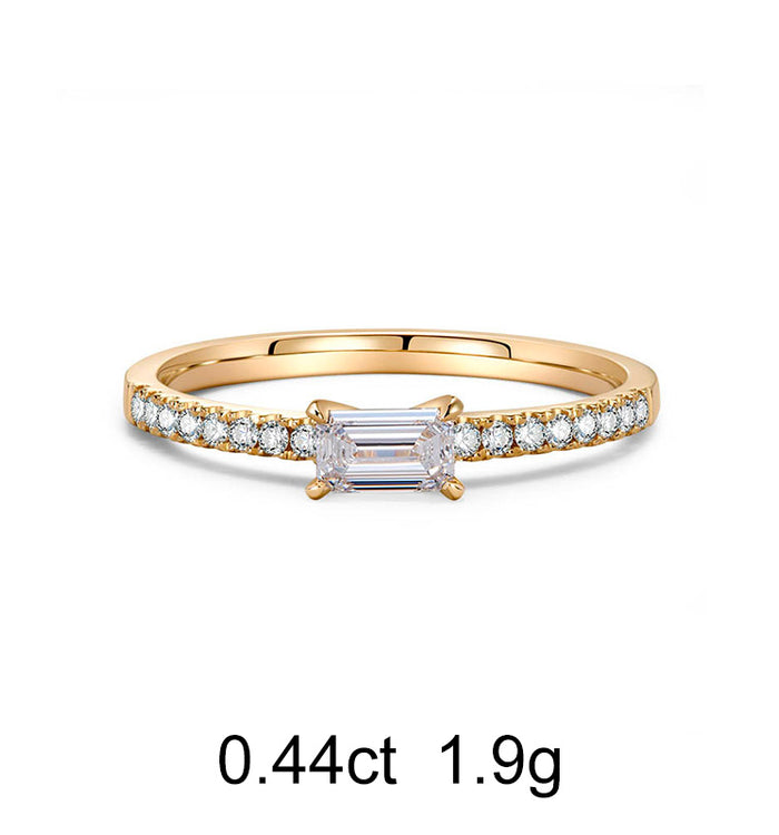 Apm Monaco Bague Pavé Diamant Émeraude (0.44ct)