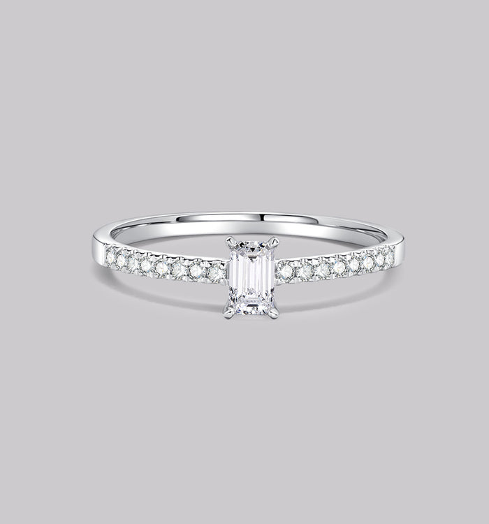 apm monaco Bague Pavé Diamant Émeraude (0.44ct)