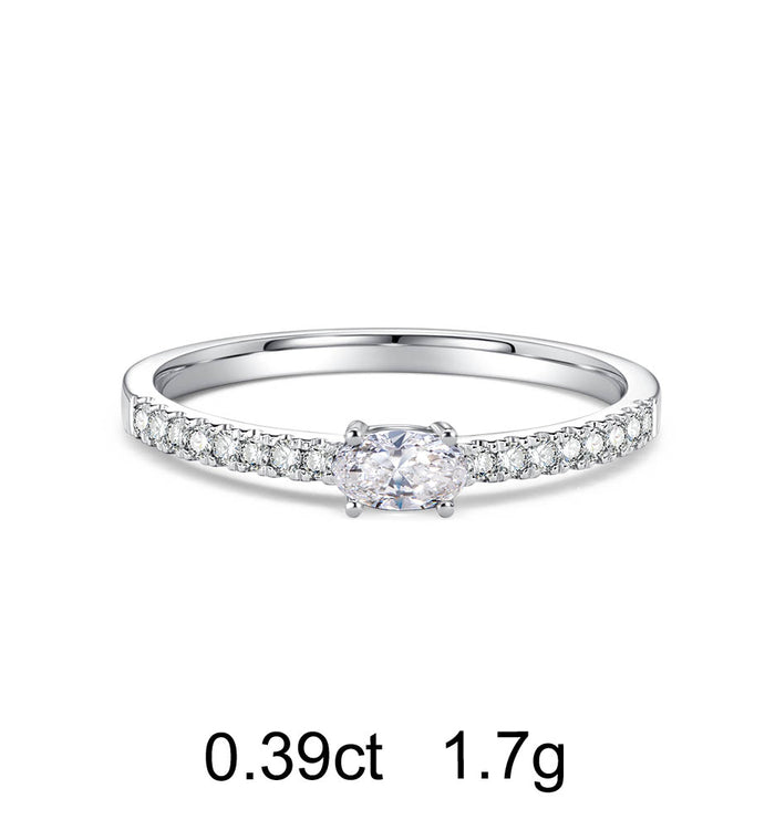 Apm Monaco Bague Pavé Diamant Oval (0.39ct)