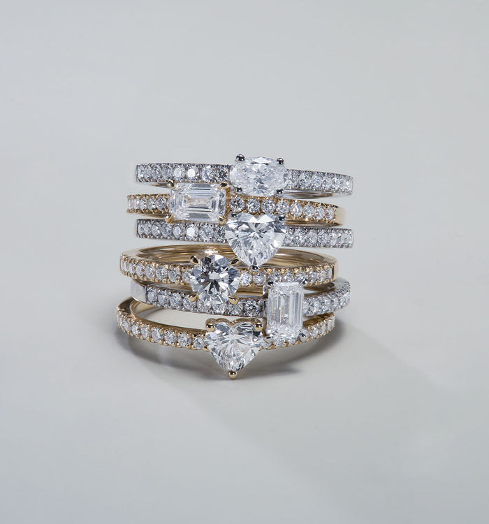 Apm Monaco Bague Pavé Diamant Oval (0.39ct)