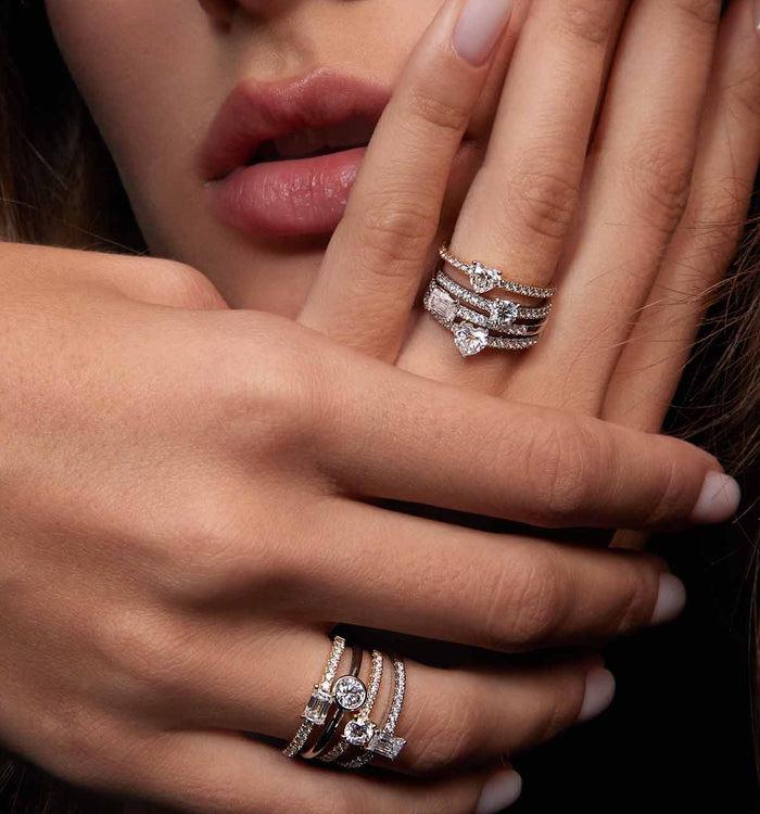 Apm Monaco Bague Pavé Diamant Rond (0.39ct)