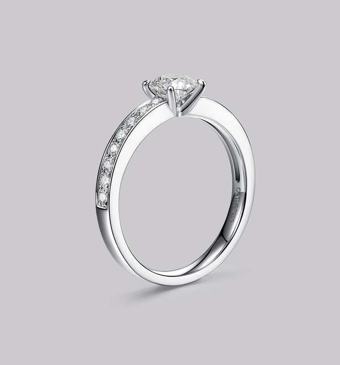 Apm Monaco Bague Pavé Diamant Rond (0.72ct)