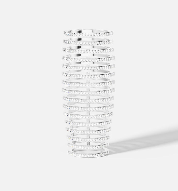 apm monaco Bague Pavé Linéaire