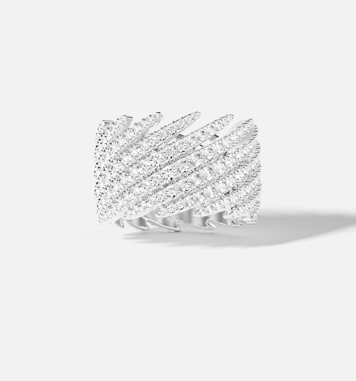 apm monaco Bague Pavé Palmier