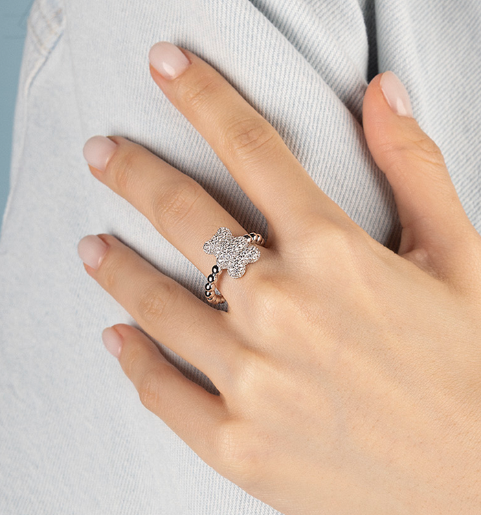 Apm Monaco Bague Yummy Bear Baby Snow