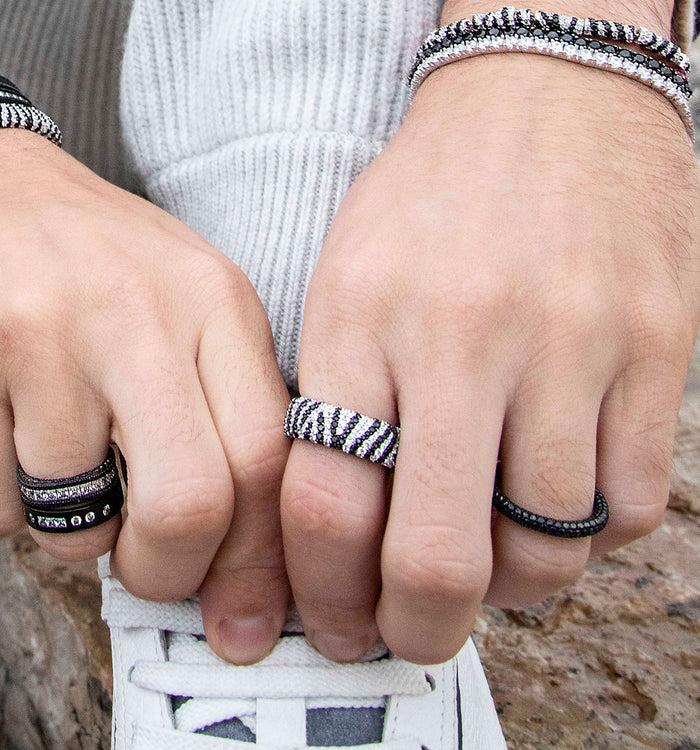 Apm Monaco Bague Zèbre