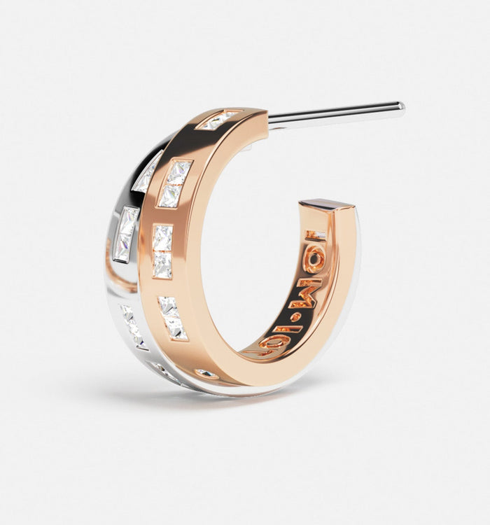 Apm Monaco Boucles D'Oreilles Code Morse TOI MOI
