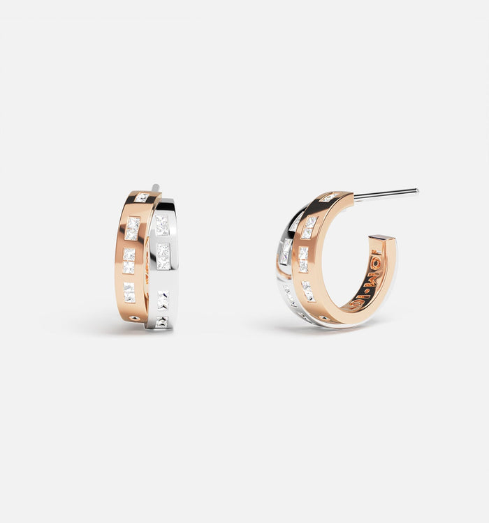 apm monaco Boucles d'Oreilles Code Morse TOI MOI