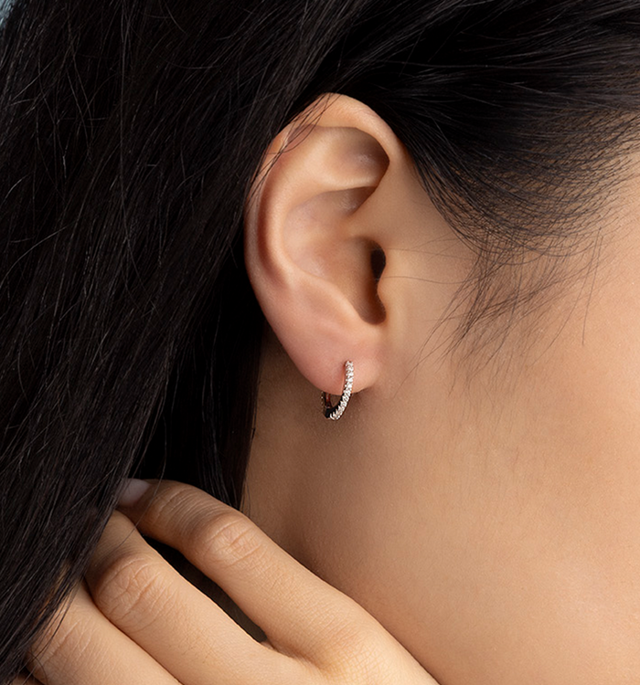 Apm Monaco Boucles D'Oreilles Créoles 8 5mm