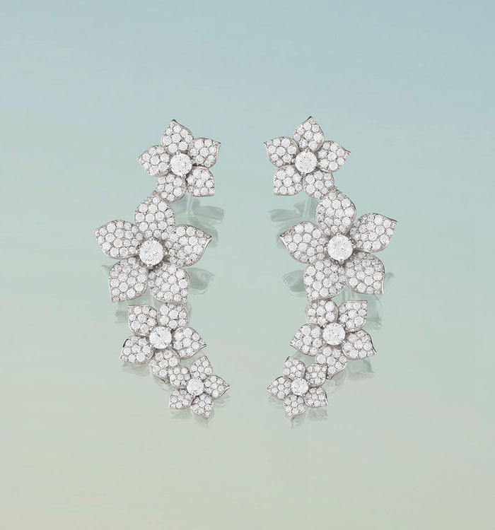 Apm Monaco Boucles D'Oreilles Fleurs