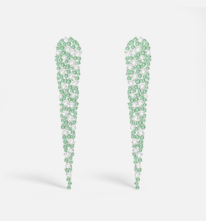 apm monaco Boucles D'Oreilles Goutte Vert Pastel