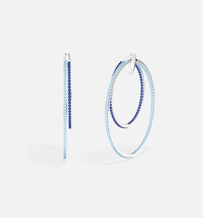 apm monaco Boucles D'Oreilles Linéaires Aqua