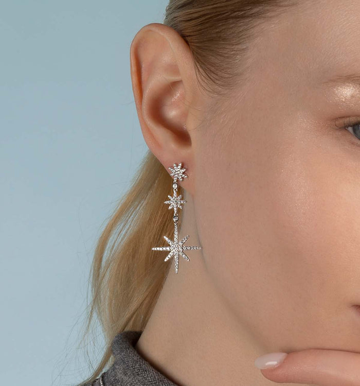 Apm Monaco Boucles D'Oreilles Triple Météorites