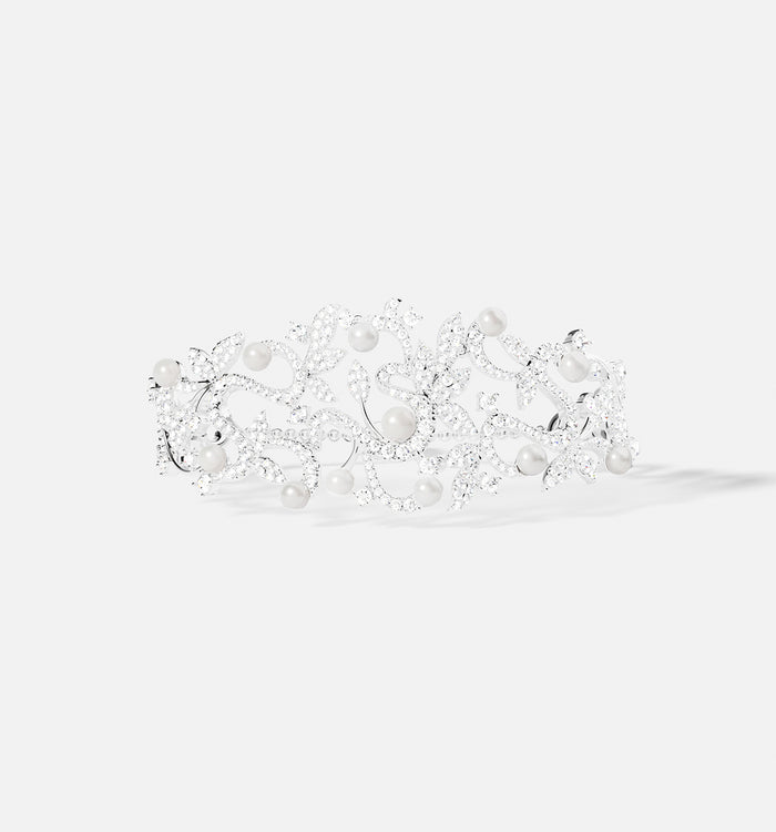 apm monaco Bracelet Ajustable Fleurs avec perles