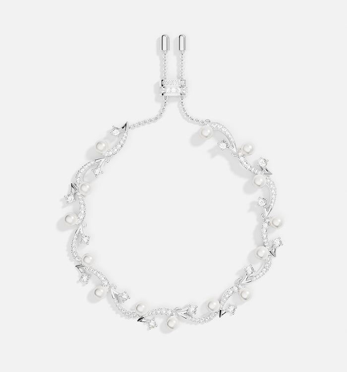 apm monaco Bracelet Ajustable Fleurs avec perles