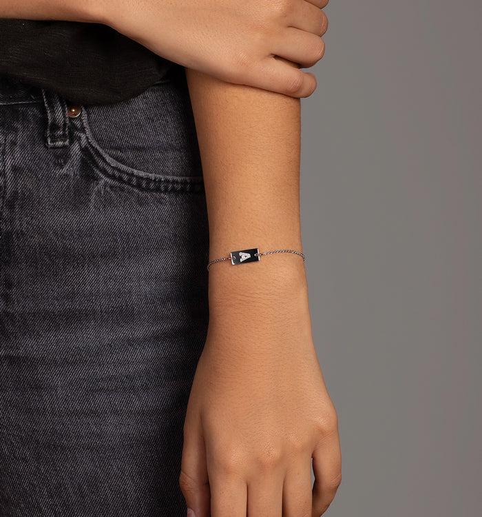 Apm Monaco Bracelet Ajustable Plaque Alphabet