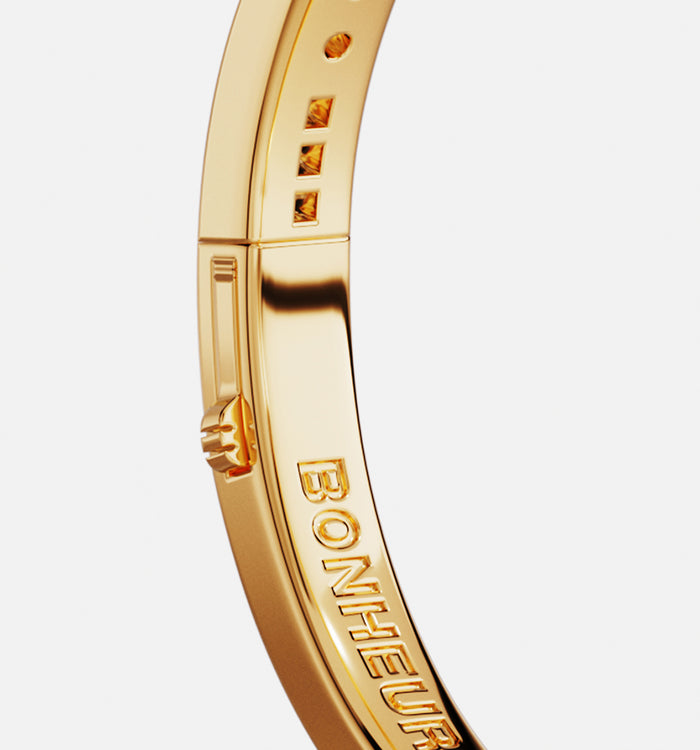 Apm Monaco Bracelet Jonc Code Morse BONHEUR - Argent