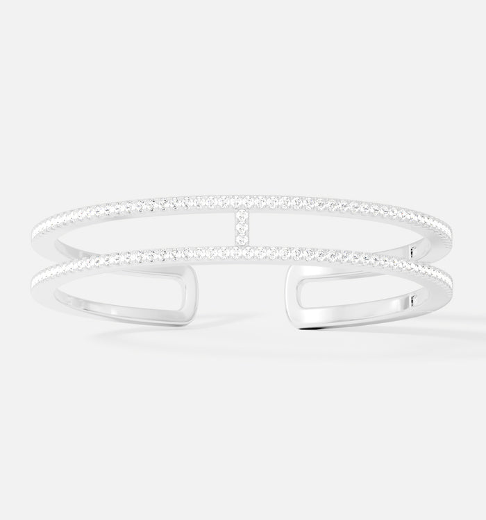 apm monaco Bracelet Jonc Double Ligne