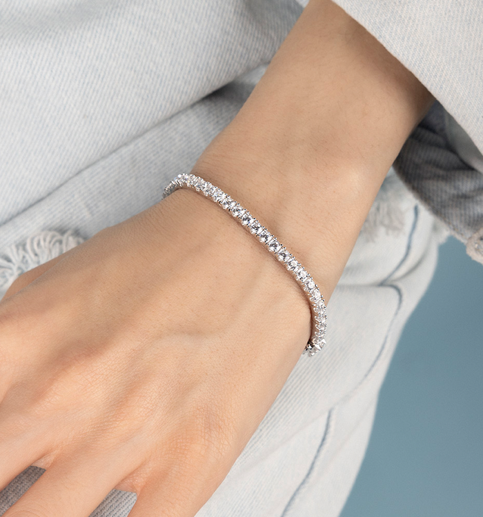 Apm Monaco Bracelet Jonc Pavé