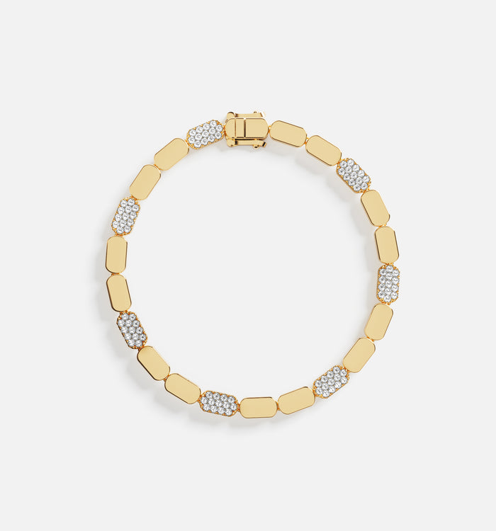 apm monaco Bracelet Or Jaune Pavé