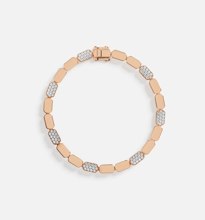apm monaco Bracelet Or Rose Pavé