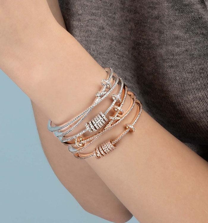 Apm Monaco Bracelet Ouvert Triple Avec Anneaux