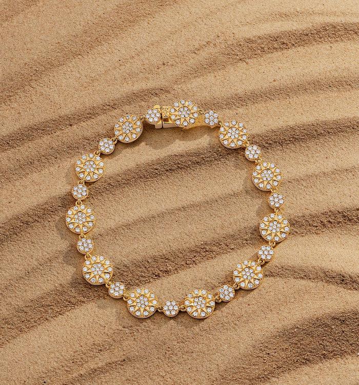 Apm Monaco Bracelet Soleil Plaqué Or 18 Carats
