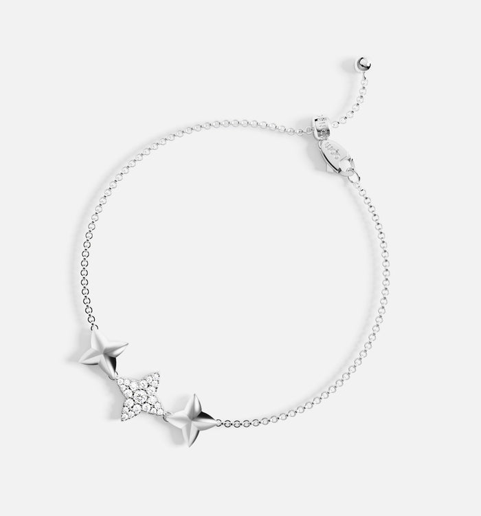 apm monaco Bracelet Triple Météorites Argent