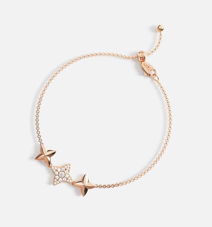 apm monaco Bracelet Triple Météorites Or Rose