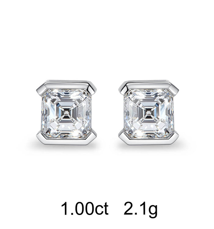 Apm Monaco Clous D'Oreilles Diamant Asscher (1ct)