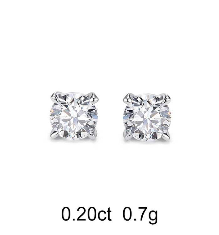 Apm Monaco Clous D'Oreilles Diamant Rond (0.20ct)