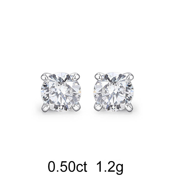 Apm Monaco Clous D'Oreilles Diamant Rond (0.50ct)