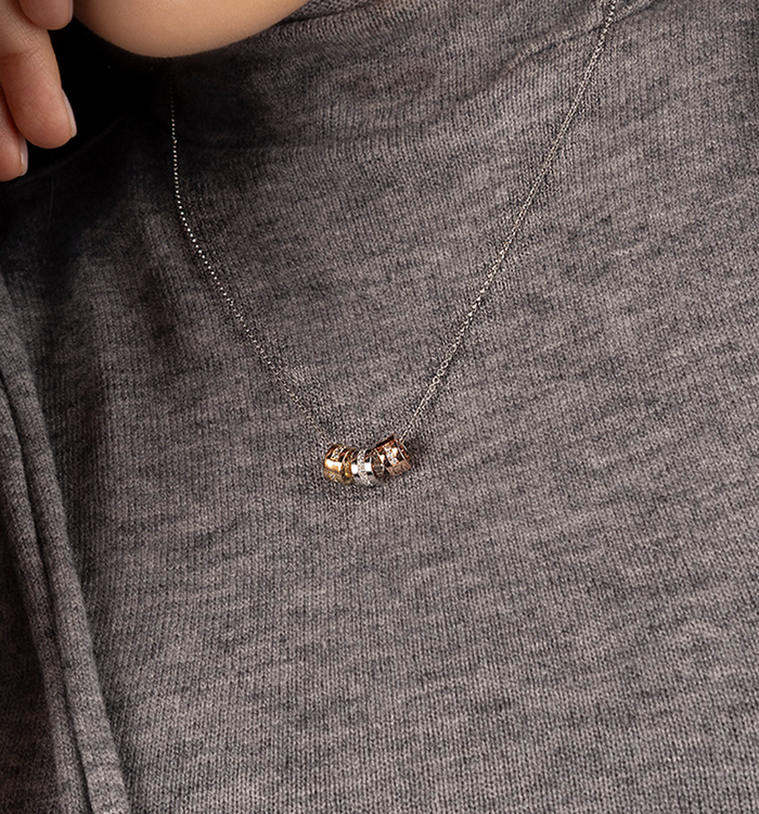 Apm Monaco Collier Ajustable Code Morse