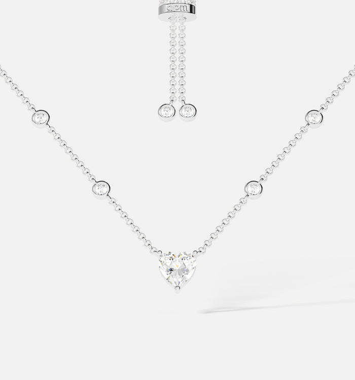 apm monaco Collier Ajustable Cœur