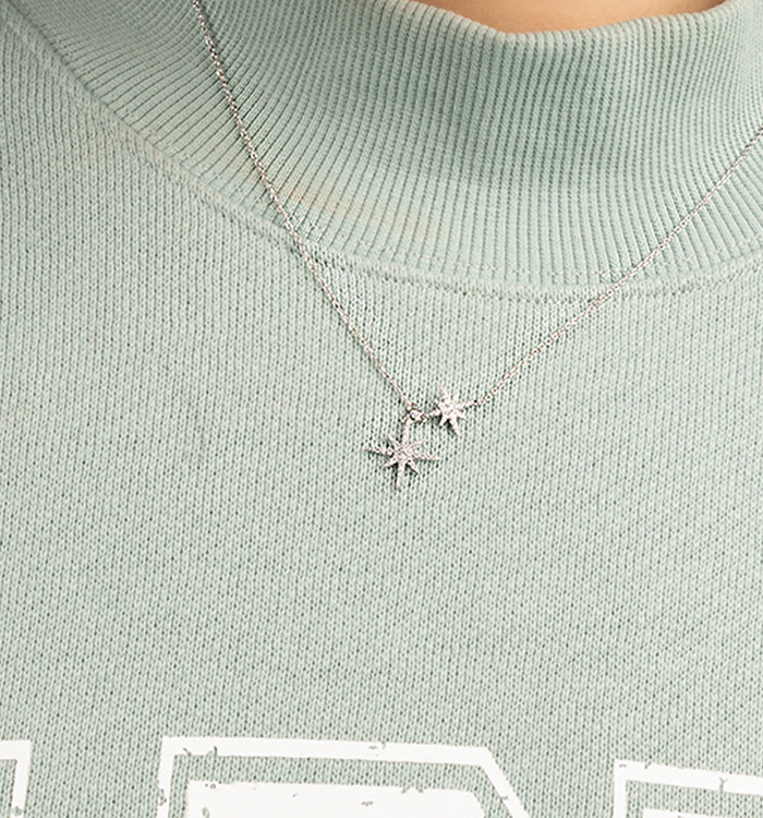 Apm Monaco Collier Ajustable Double Météorites