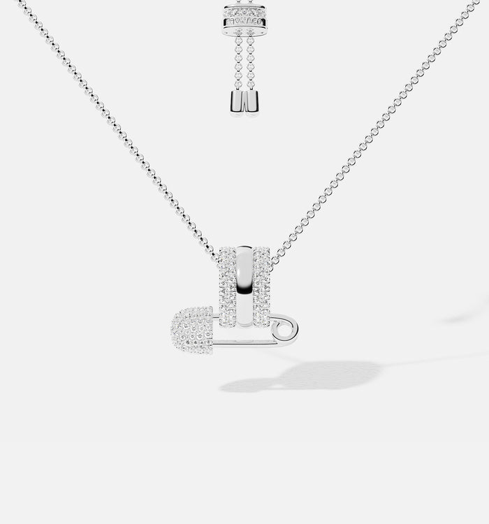 apm monaco Collier Ajustable Épingle à Nourrice